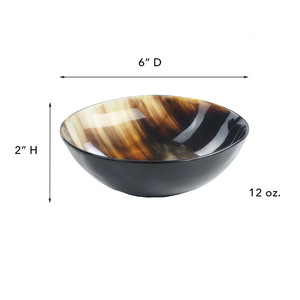 ชามเสิร์ฟทำจากเขาควายแท้ งานฝีมืออินเดีย ของตกแต่งจากเขาธรรมชาติหลากหลายรูปแบบ สำหรับใส่อาหาร ชามสำหรับโกนหนวด - Product Image 6