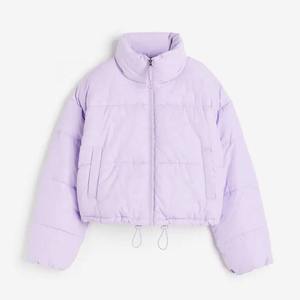 Vintage Inspired Waterproof Quilted Bomber Jacket Nylon Lining Woven Fabric Zipper Closure Button <b>Detail</b> Finished Raw Hem 2026 - Product Image 2