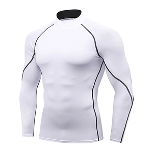 เสื้อแขนยาวแห้งเร็วสำหรับใส่ไปยิมของผู้ชายเสื้อรัดรูปแห้งเร็วสำหรับเล่นกีฬาออกกำลังกายเล่นกีฬาทางน้ำ - Product Image 1