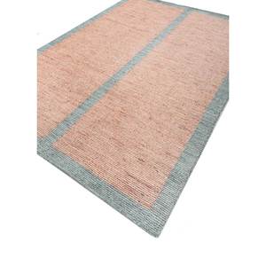 Contour Hand Loom Wool Rugs in <b>Red</b> Orange Striped Rectangle 3D for Home Use Viscose <b>Material</b> Handmade Bedside Rug Model Hwl-337 - Product Image 2