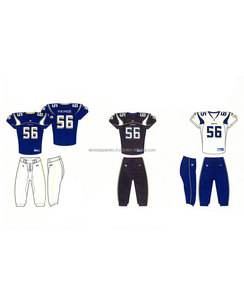 Uniforme de fútbol americano personalizado, Sarga de aparejos, sublimación, camiseta de fútbol americano serigrafiada - Product Image 6