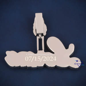 Hip Hop joyería COLLAR COLGANTE personalizado lujo Iced Out VVS Moissanite 925 colgante de plata esterlina al por mayor - Product Image 5