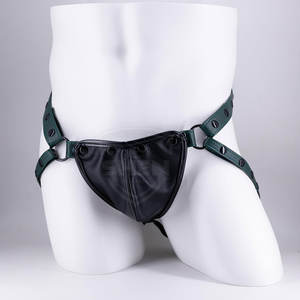 Jockstrap en cuir de haute qualité à coupe confortable avec des bords lisses et des coutures renforcées pour sous-vêtements Jockstrap en cuir - Product Image 2