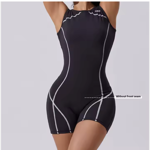 Short d'exercice taille haute OEM pour femmes, vêtements de fitness à la mode, avec cordon de serrage latéral, short de yoga skinny respirant - Product Image 6