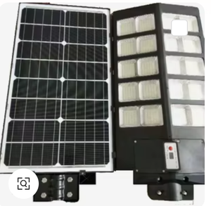 All-One 100W Integrated Solar <b>LED</b> Street <b>Light</b> <b>Motion</b> <b>Sensor</b> Battery 6000K Daylight for Outdoor Gardens Roads Lighting - Product Image 1
