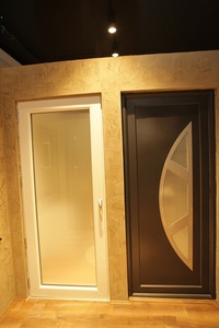 Puerta de PVC para Baño y WC Mywin S623, Perfil Impermeable, 62 mm, Puerta Interior de PVC con Diseño Moderno - Product Image 4