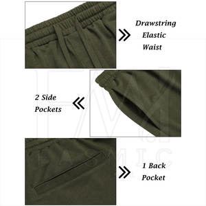 Conjuntos de verano de manga corta para hombre para sudaderas con capucha y pantalones cortos de estilo de patrón personalizado con bolsillo lateral duradero - Product Image 3