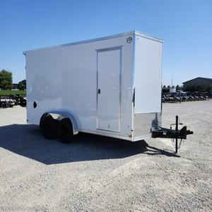 2027 US Cargo 7x16 Enclosed Cargo <b>Trailer</b> Contractor Landscaping Equipment Hauler Tandem Axle V-Nose <b>Trailer</b> 84" Height for sale - Product Image 1