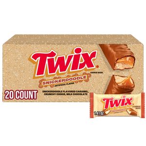TWIX Snickerdoodle Cookie Cinnamon Caramel Shortbread Milk Chocolate Candy <b>Bars</b> Bulk 1.4 oz (Pack of 20) - Product Image 5