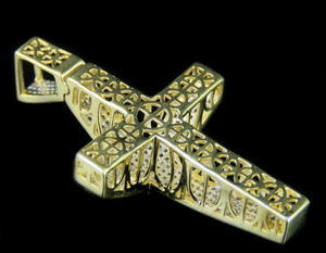 จี้ไม้กางเขนสีเงินสเตอร์ลิงประดับด้วยเพชรโมซิสซาไนต์ชุบโรเดียม1 CT ทรงกลมปรับแต่งได้หรูหรา S925 - Product Image 5