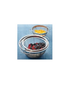Colador de Acero Inoxidable para Cocina, Construcción Premium, Ecológico, Apto para Alimentos, Fácil de Lavar, Resistente al Calor, Colador de Malla Fina - Product Image 1