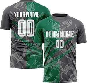 ชุดกีฬาฟุตบอลสำหรับผู้ชายเสื้อเจอร์ซีย์ฟุตบอลเยาวชนออกแบบได้ตามต้องการพร้อมโลโก้และตัวเลข - Product Image 3