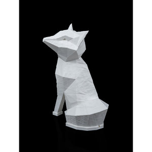 Moderna lampada da tavolo Low Poly Fox in ferro flessibile luce LED per camere da letto uso interno 220V AC alimentatore STL #2408 - Product Image 5