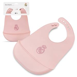 Para el Real Madrid Mod. Babero de Silicona para Bebés y Niños, Color Rosa - Product Image 1