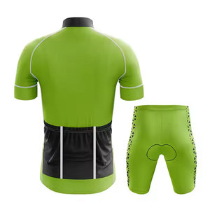 2025 vert-couleur haute qualité 100% Polyester cyclisme porter maillot personnalisé en gros cyclisme uniforme pour hommes - Product Image 2