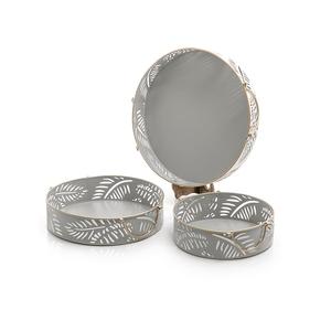 Plateau de service en bois au design merveilleux avec poignées en fer Ustensiles de cuisine et plateau de service de qualité exclusive - Product Image 4