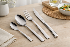 Mr.Spoon Série Montaña Cuillères à soupe, 206 mm, Acier inoxydable 18/0, Argenté, Compatible lave-vaisselle. Idéal pour la maison, l'hôtel, le restaurant. - Product Image 4