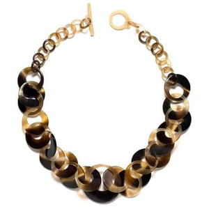 Collier de bijoux en perles de corne véritable fait à la main collier indien pour dames mode bijoux en perles faits à la main par glowin fashion - Product Image 4