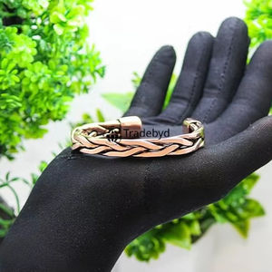 Elegantes brazaletes de cobre para mujer, joyería étnica de moda, accesorios para fiesta de Tradebyd - Product Image 1
