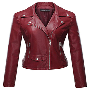 2024 veste en cuir personnalisable pour femmes de qualité supérieure séchage rapide saison d'hiver chaude bouton imprimé Polyester solide XL - Product Image 3
