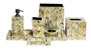 Ensemble de quatre pièces de haute qualité Accessoires de salle de bain en résine époxy de qualité supérieure Design accrocheur Article de salle de bain complet à bas prix - Product Image 2