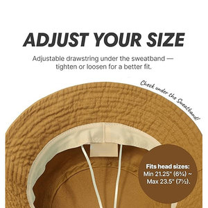 Chapeau seau tendance de haute qualité Design léger Logo personnalisé Meilleures ventes Chapeaux d'extérieur personnalisés - Product Image 6