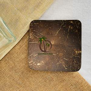 Plat et assiette en coquille de noix de COCO en forme de cœur rond assiettes en coquille de noix de COCO écologiques coco-eco VIETNAM - Product Image 5