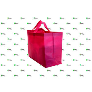 Sac en boîte bordeaux 39+10x32cm 80gsm Novotex TNT 150pcs B2B - Product Image 1