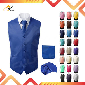 Traje de Hombre Slim Fit para Otoño, Formal, para Boda, Novio, Padrinos, Chaleco a Cuadros, Cuello en V, Mezcla de Algodón de Alta Calidad, Anti-Pilling, Elegante - Product Image 6