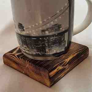 Sous-verres en bois indien Sesham Noyer Logo personnalisé Décor fait main Fabricant d'exportation - Product Image 1