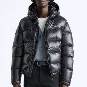 Abrigo acolchado negro de invierno de calidad superior más vendido, ropa de calle, chaqueta de invierno, chaqueta con capucha, chaqueta acolchada al por mayor - Product Image 4