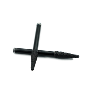 Hiệu quả cao chân không brazed kim cương 6 mét 8 mét phay Cutter khắc V bits phẳng cho Granite Marble khắc - Product Image 2