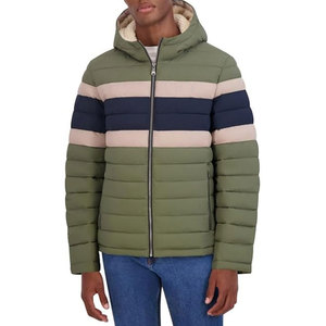 Chaqueta de invierno para hombre, acolchada, con forro cálido, diseño personalizable OEM ODM, ropa cómoda para exteriores. - Product Image 1