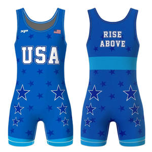 Sublimación personalizada Wrestling Singlets Hombres y niñas Wrestling Singlet Body Wear 2025-2026 - Product Image 2