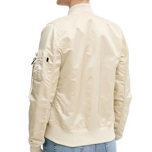 แจ็คเก็ตผ้าซาตินวาร์ซิตี้เนื้อผ้ามันเงา ผ้าคอตตอนริบ สำหรับผู้ชายและผู้หญิง แฟชั่นสตรีทแวร์ ปักลายตามสั่ง แจ็คเก็ตผู้ชาย ขายดี - Product Image 2