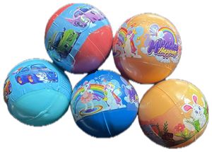 Juguetes de pelota de plástico para niños con diseños de coches y unicornios para niños de 3 años en adelante. - Product Image 1