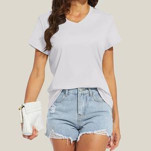 Camiseta Casual de Verano Transpirable de Poliéster/Algodón con Cuello Redondo y Manga Corta Talla Grande 5XL para Mujer y Hombre - Product Image 1