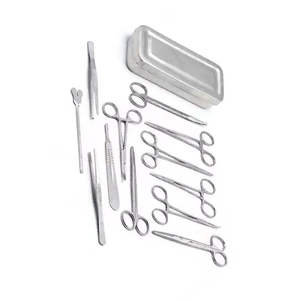 ชุดเครื่องมือผ่าตัดขนาดเล็กทำจากสเตนเลสแบบแมนนวลพร้อมกล่องอุปกรณ์ผ่าตัดมาตรฐานเยอรมันมีใบรับรอง CE ISO จำนวน13ชิ้น - Product Image 5