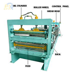 HK AG/PBR/IBR Çift Katmanlı Çelik Çatı Rulo Şekillendirme Makinesi Otomatik Yüksek Çatı Paneli Üretim Ekipmanı - Product Image 2