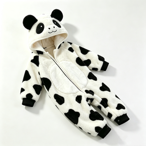 Sac à dos en peluche panda noir et blanc personnalisé, unisexe, rembourré en coton PP, costume d'animal de Noël - Product Image 3