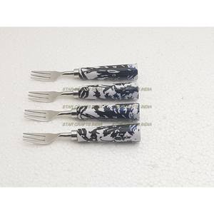 Premium Quality Wood Resin Handle <b>Fork</b> Cutlery Set <b>Knife</b> <b>Fork</b> Spoon Flatware Set in Wholesale Price Made by Indian Manufacturer - Product Image 3