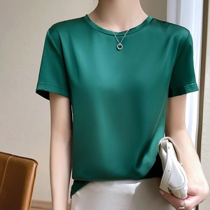 Camisetas de verano de alta calidad para mujer, manga corta, corte Regular, transpirable, tejido de punto de secado rápido, cuello en V para exteriores - Product Image 2