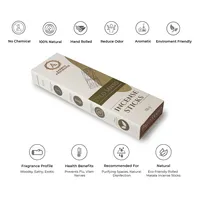 Bâtons d'encens faits à la main de qualité supérieure avec des huiles essentielles pures pour le culte religieux, le yoga et la méditation, disponibles en gros