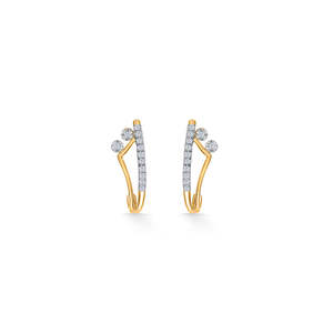 ต่างหูห่วงประดับมุกชุบทองคำขาว 14k ดีไซน์เก๋ ทันสมัย เหมาะเป็นของขวัญ - Product Image 2