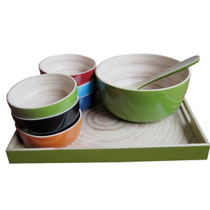 Bols en bambou naturel gravés au logo pour la cuisine, durables et écologiques, pour la cuisine, les restaurants et les hôtels - Product Image 6