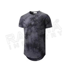 เสื้อยืดพิมพ์ลายฮิปฮอปทรงกลมมีรอยขาดสำหรับผู้ชายฮิปสเตอร์ - Product Image 1