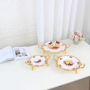 Plato de Servir Hecho a Mano de 3 Niveles, Hermoso, de Cerámica Metálica, Ecológico, Duradero, Ideal para Regalos, Último Diseño - Product Image 5