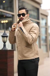 Abrigo Impermeable con Cremallera para Hombre, Estilo Informal, con Cuello de Pana, Manga Larga, Relleno de Plumón de Ganso Gris, Tejido Cálido - Product Image 3