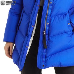 2025 femmes durable décontracté hiver doudounes avec col montant en gros plaine teint Parkas manteau hommes mode - Product Image 6