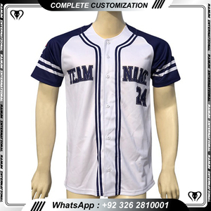 Maillots de baseball personnalisés de qualité supérieure avec logo personnalisé, options de tissu, de taille et de couleur pour hommes et adultes - Product Image 2